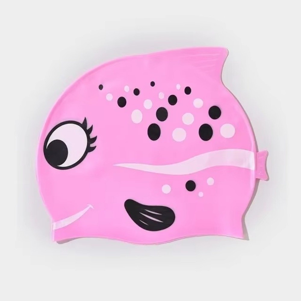 Cute Elastic Children's Swimmi - Swim Hat Silicone บทวิจารณ์และราคา