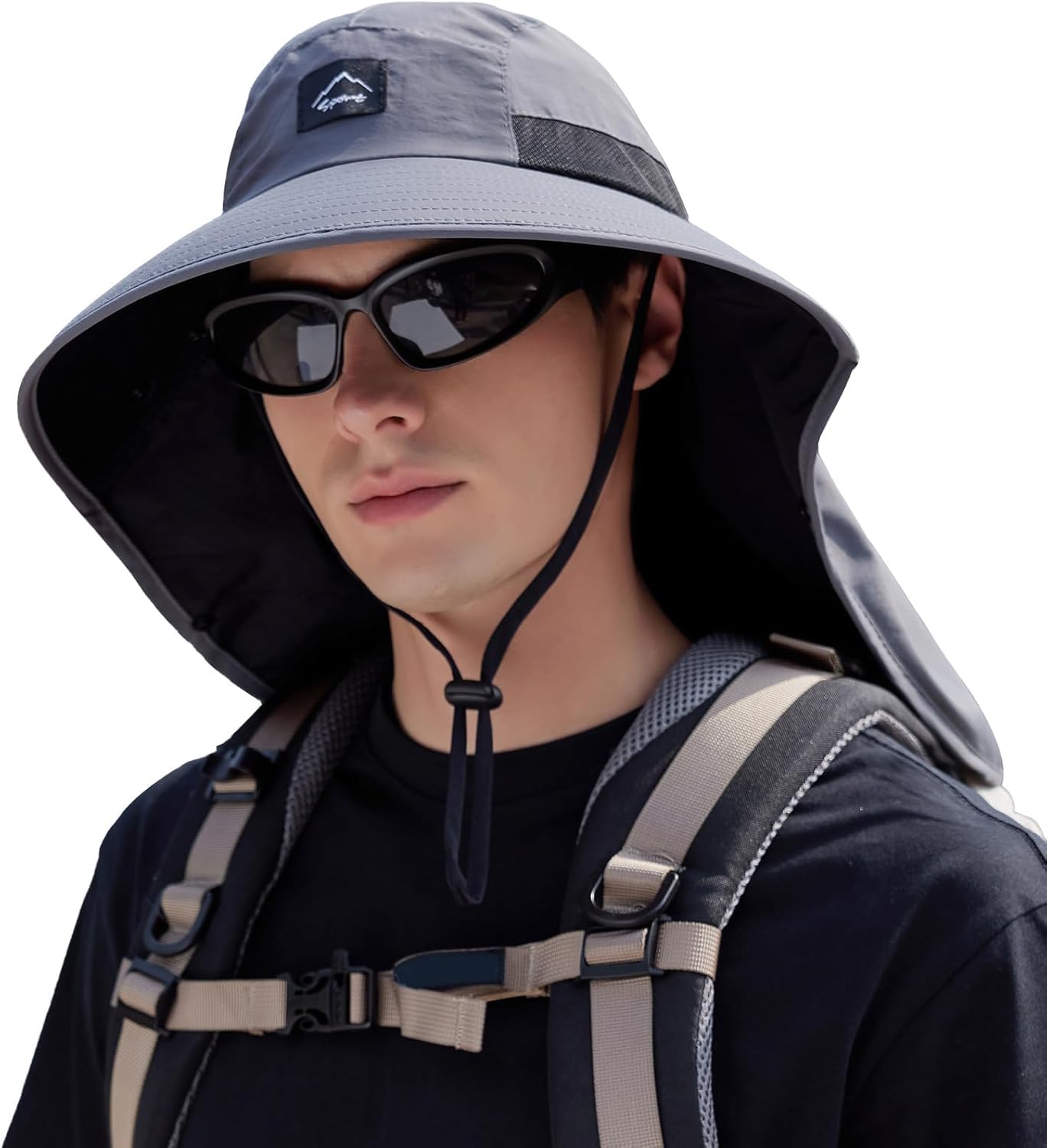 UPF50+ Sun Hat with Neck Flap, - Sun Hat Wide Brim บทวิจารณ์และราคา