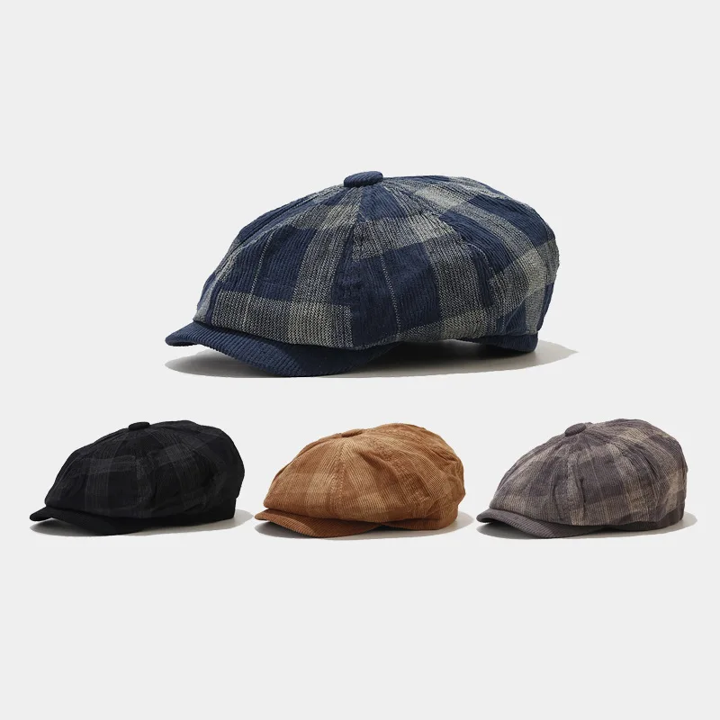 Corduroy Men Women Youth Boy G - Newsboy Cap Ivy บทวิจารณ์และราคา
