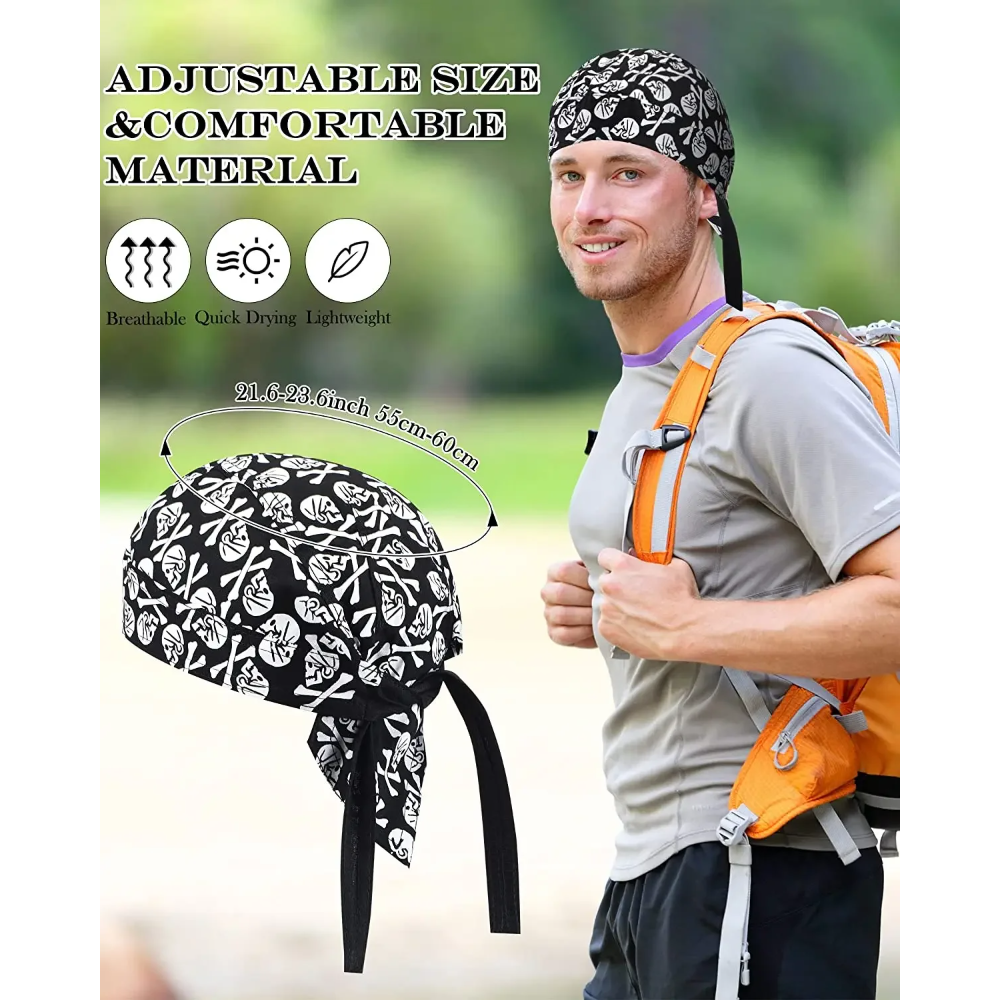 1pc Cycling Skull Pirate Cap H - Skull Cap Helmet Liner บทวิจารณ์และราคา