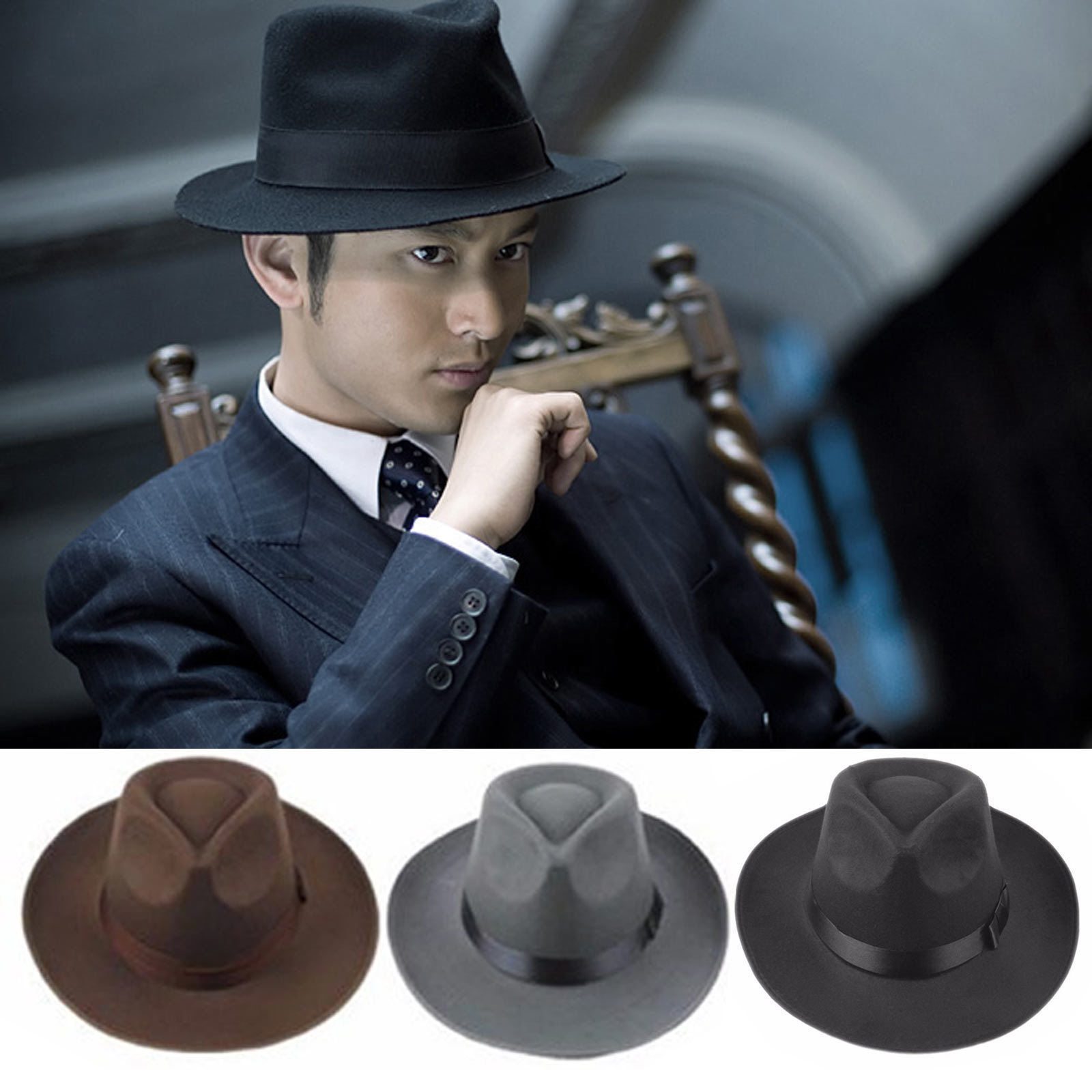 Newest Arrival Unisex Adult Fe - Fedora Hat Wool บทวิจารณ์และราคา