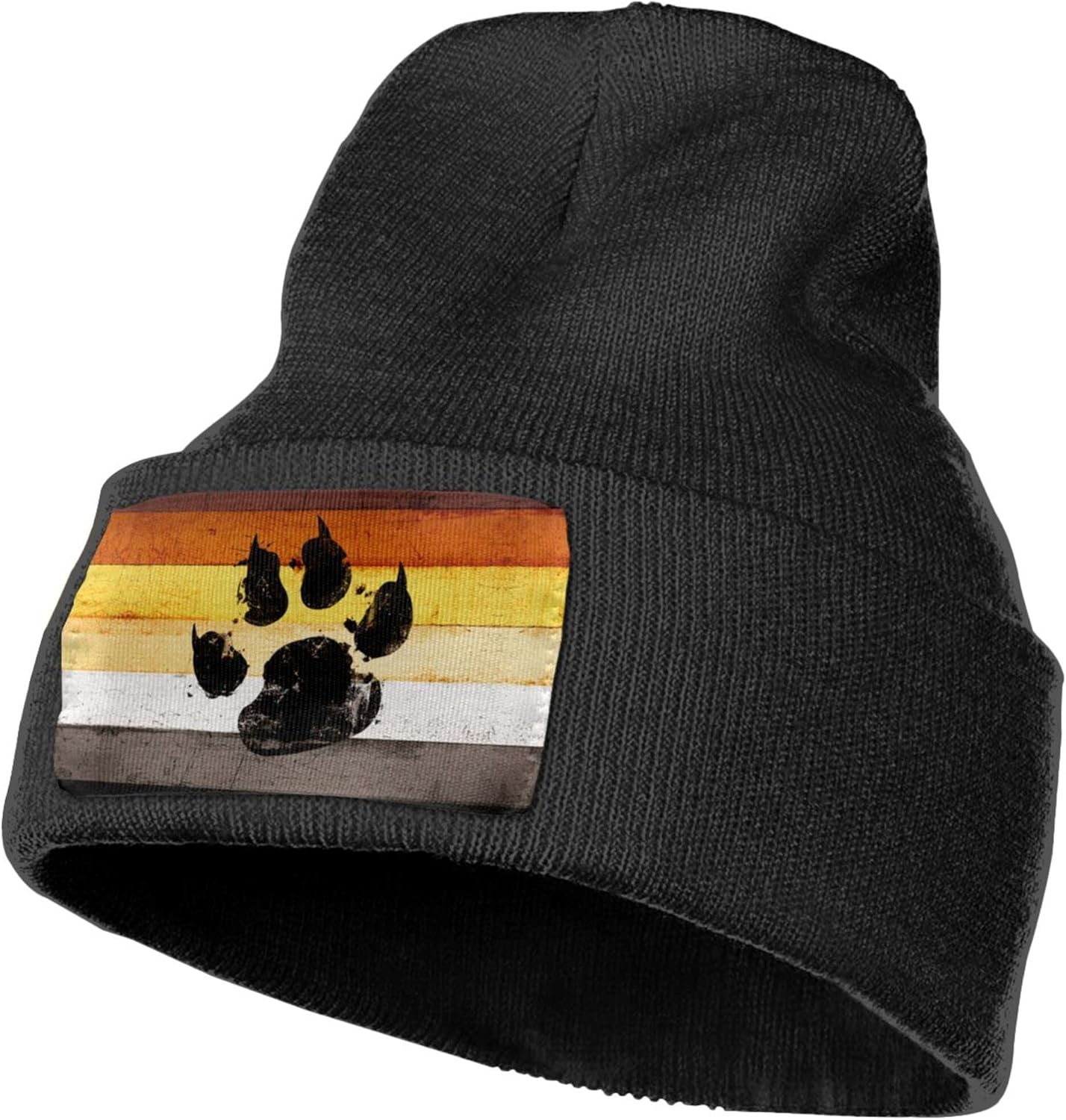 Gay Flag Bear paw LGBT Knit Be - Beanie Cuffed Knit บทวิจารณ์และราคา