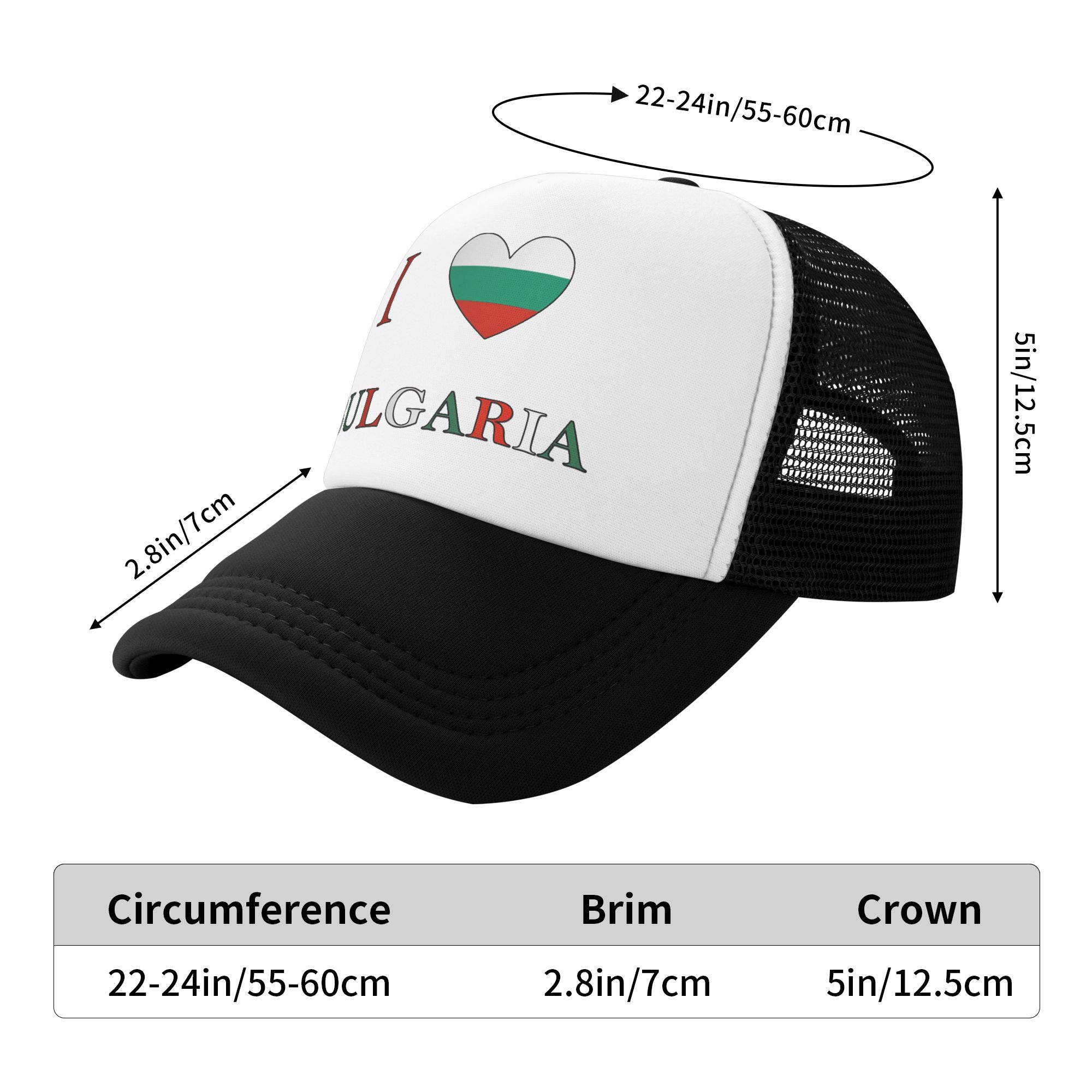 I Love Bulgaria  Sun Hats  Vin - Trucker Cap Mesh บทวิจารณ์และราคา