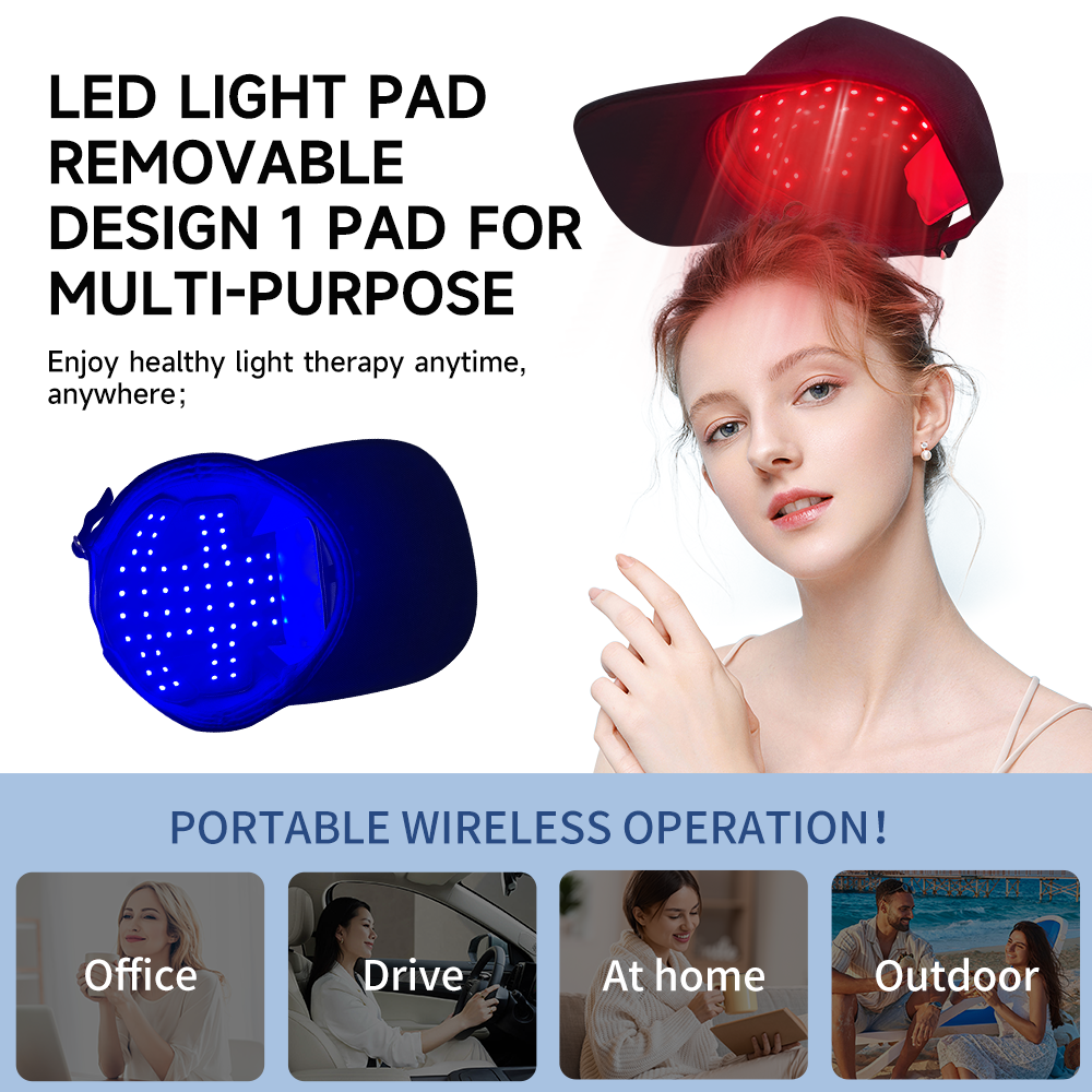 660nm&850nm Red Light Therapy  - Snapback Hat Flat บทวิจารณ์และราคา