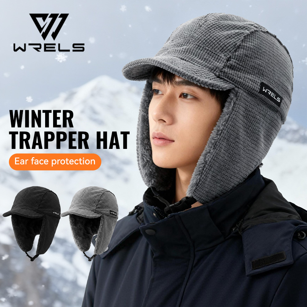 WRELS Winter Trapper Hat Windp - Trapper Hat Ear Flap บทวิจารณ์และราคา