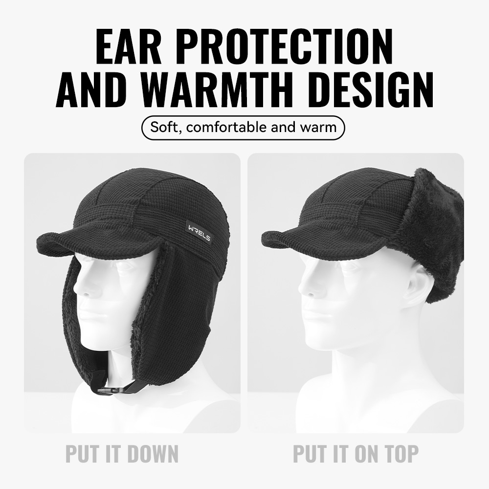 WRELS Winter Trapper Hat Windp - Trapper Hat Ear Flap บทวิจารณ์และราคา
