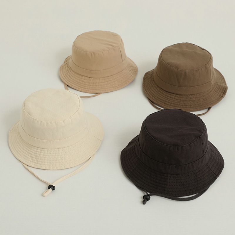 Solid Color Kids Bucket Hat Fa - Bucket Hat Cotton บทวิจารณ์และราคา