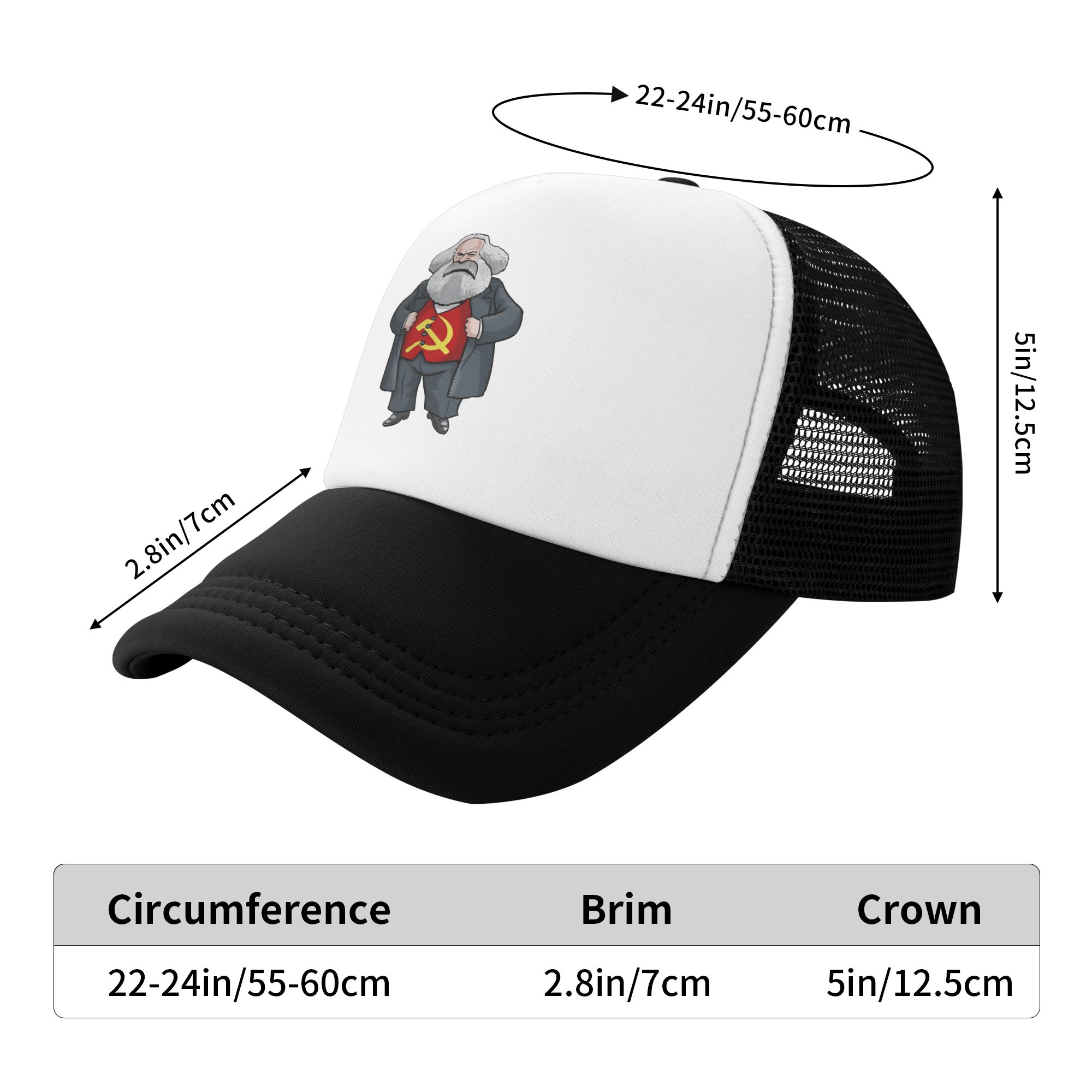 Karl Marx  Mesh Sun Hats  Hunt - Trucker Cap Mesh บทวิจารณ์และราคา
