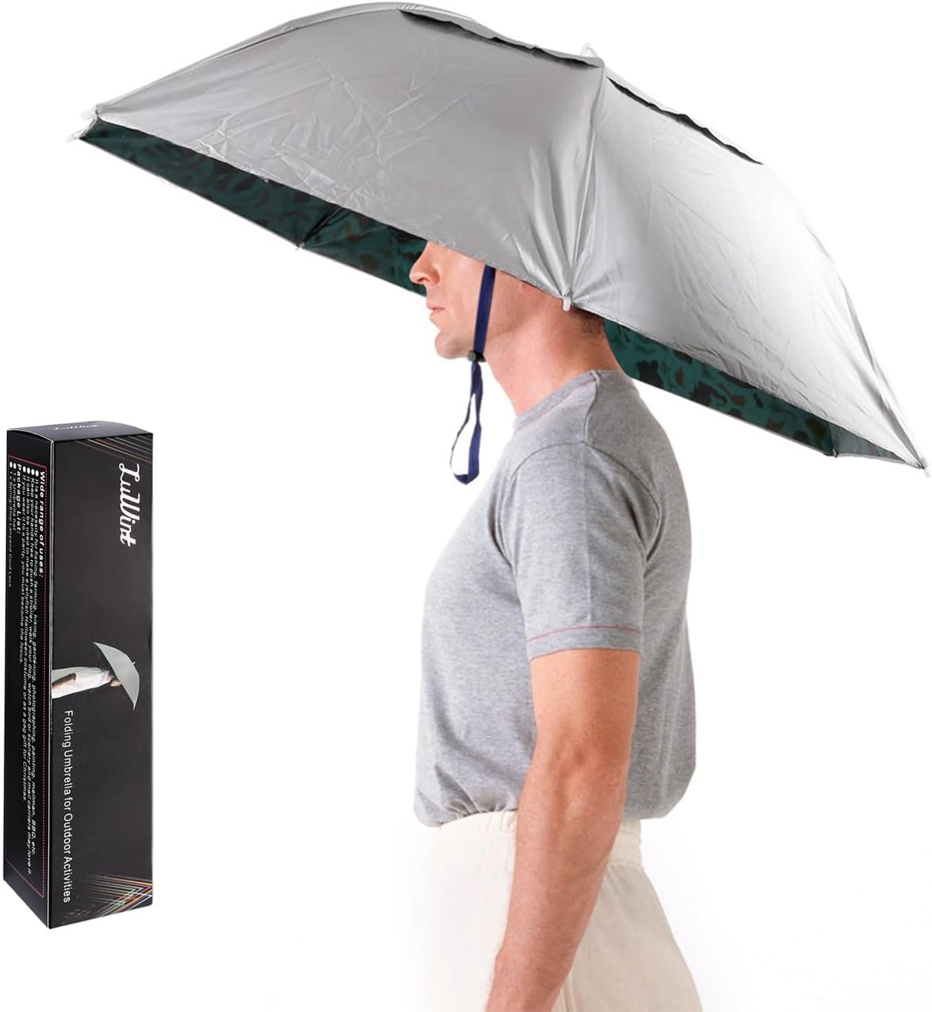 Hands Free Umbrella Hat, 36 In - Sun Hat Wide Brim บทวิจารณ์และราคา