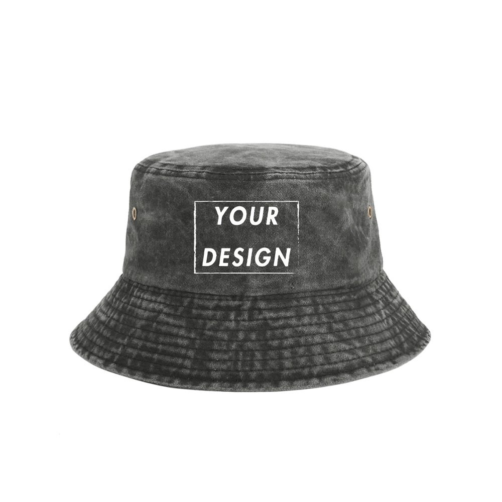 Custom Washed Vintage Bucket H - Bucket Hat Cotton บทวิจารณ์และราคา