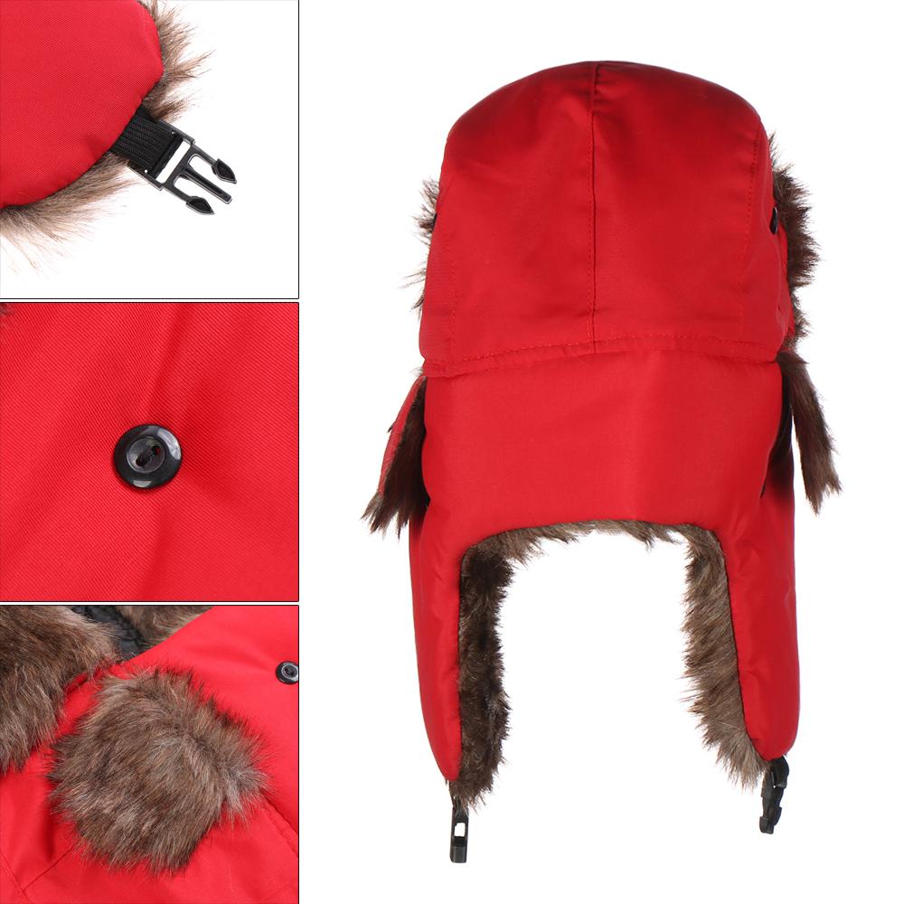 Men Women Fur Trapper Ski Hat  - Winter Trapper Hat บทวิจารณ์และราคา