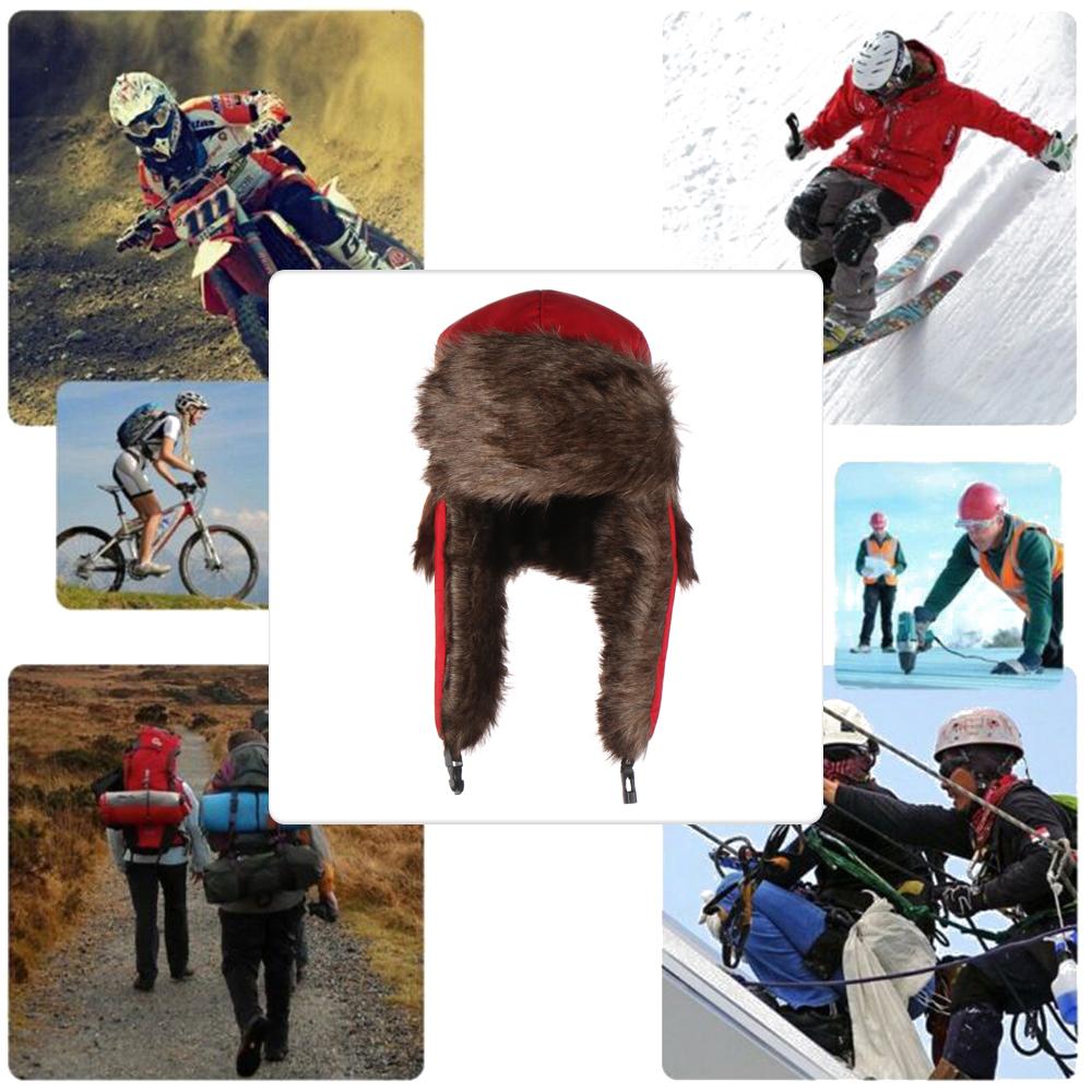 Men Women Fur Trapper Ski Hat  - Winter Trapper Hat บทวิจารณ์และราคา