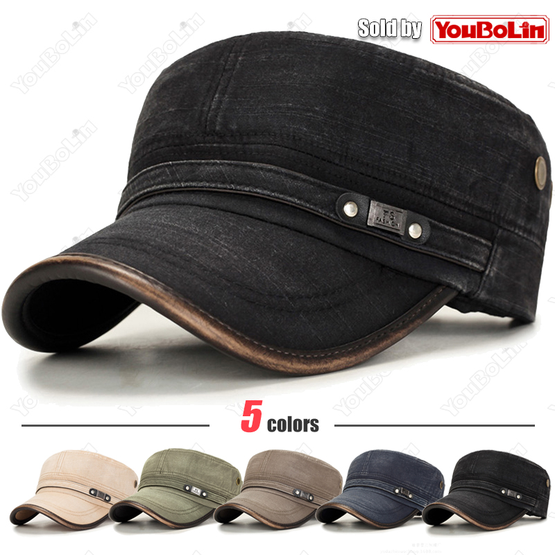 Leather Brim Washed Distressed - Dad Hat Cotton บทวิจารณ์และราคา