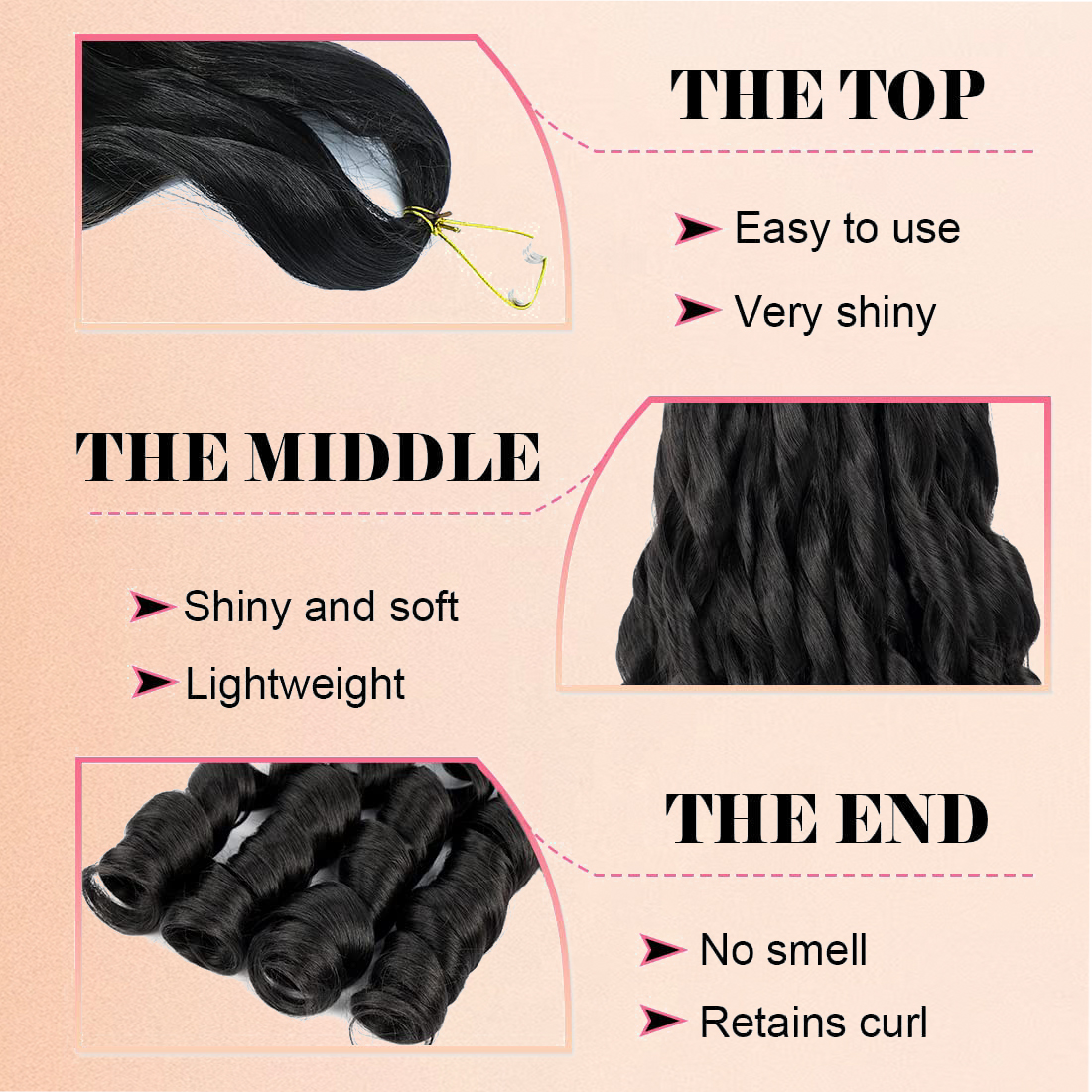 French Curl Braiding Hair 12/1 - Beret French Wool บทวิจารณ์และราคา