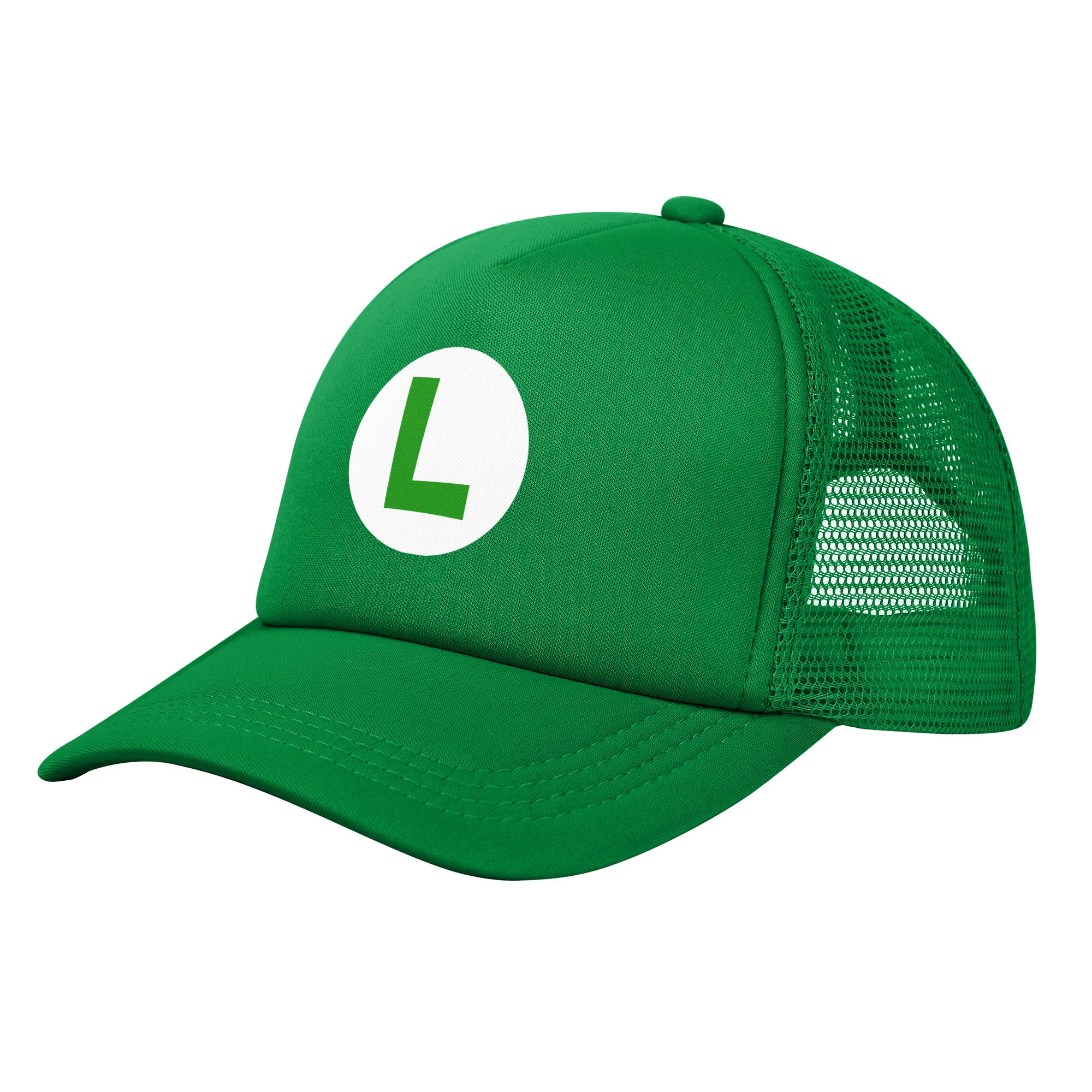 green L red m marioes Luigis F - Trucker Cap Mesh บทวิจารณ์และราคา