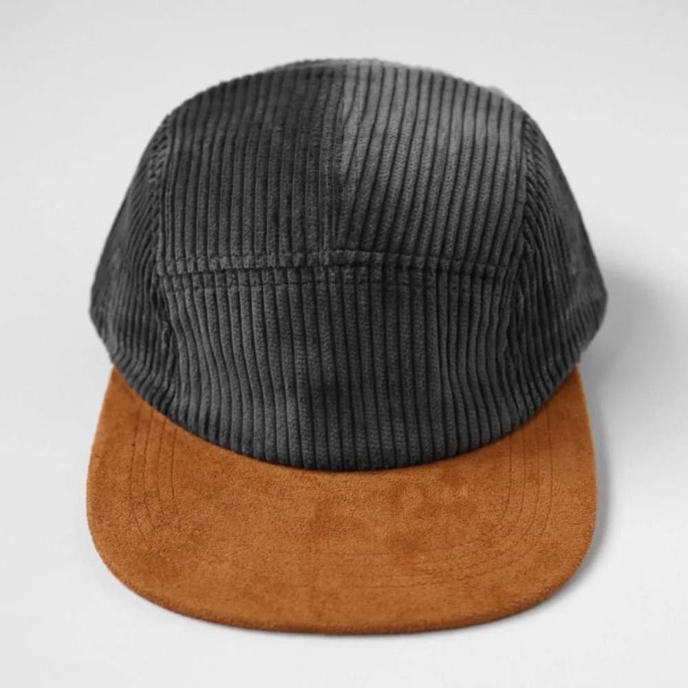 Versatile Retro Flat Brim Base - Corduroy Cap 5 Panel บทวิจารณ์และราคา